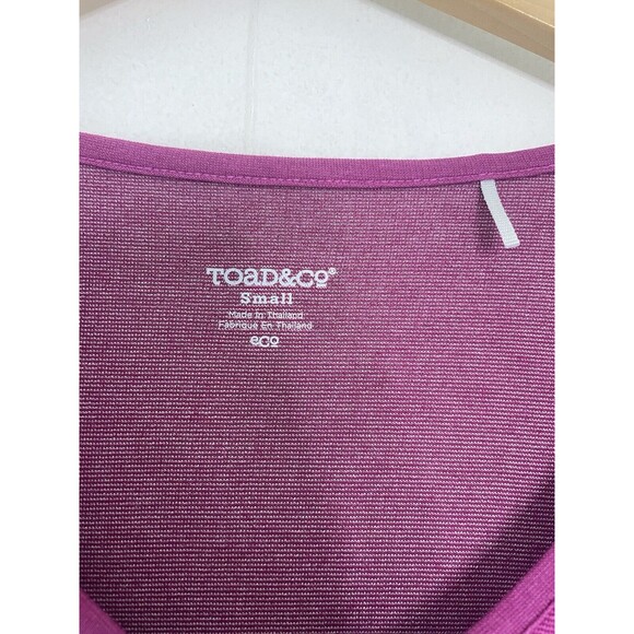 Toad & Co Dress Fuchsia Pink Long Sleeve Fit Flare Soft Outdoor Womens Small* - Picture 7 of 16